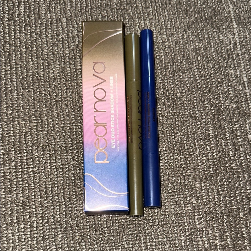 NIB Pear Nova Eye Duo Stick Shadow + Liner- Azurite + Unakite